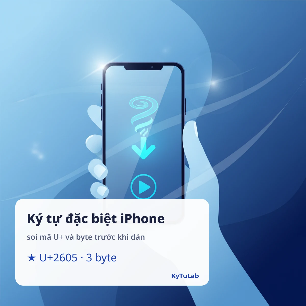 Ký tự đặc biệt iPhone: soi mã U+ và byte trước khi dán